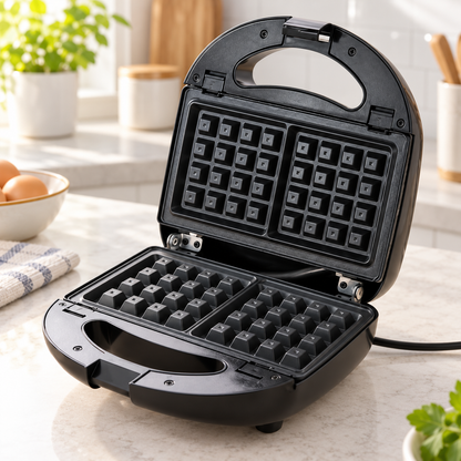 🧇 Waffle Maker | Stainless Steel Kitchen | Families Compact Crispy-Grid