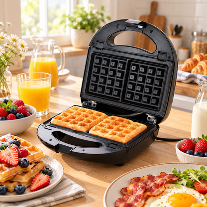 🧇 Waffle Maker | Stainless Steel Kitchen | Families Compact Crispy-Grid