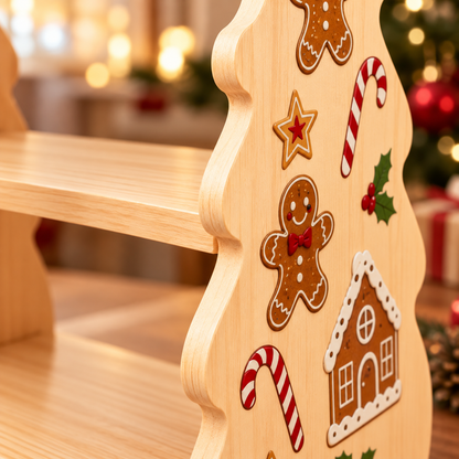 🎄 Christmas Display | Wooden Desktop | Families | Festive Candy Stand
