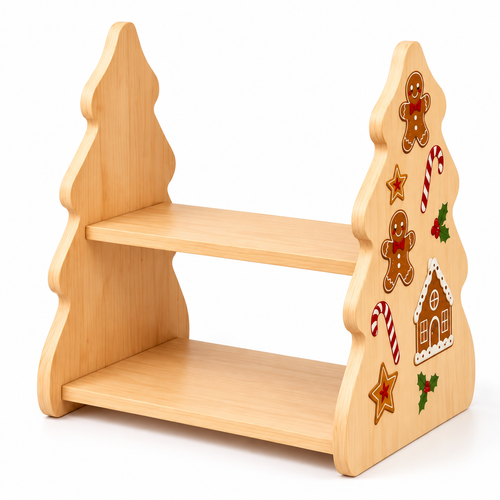 🎄 Christmas Display | Wooden Desktop | Families | Festive Candy Stand