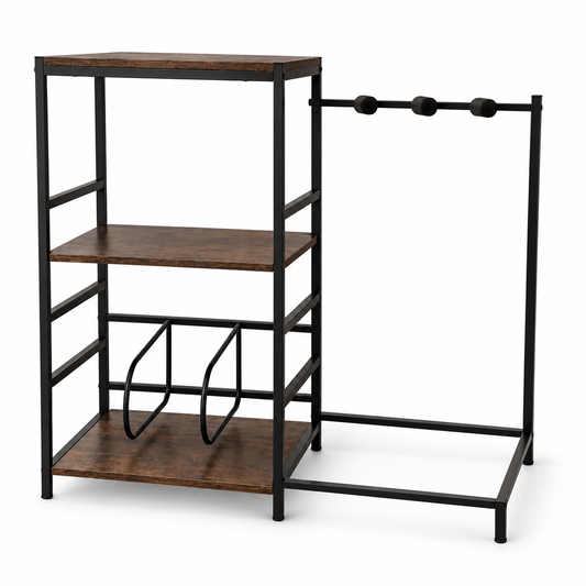 🎵 Record Storage | Wood Metal Livingroom | Collectors Display Stand