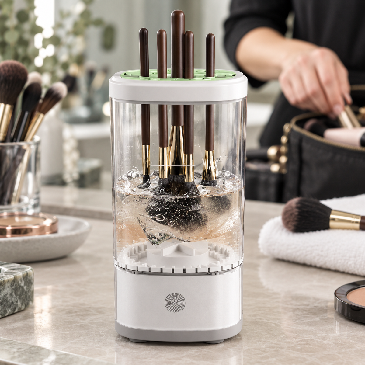 🫧 Electric Brush Cleaner | ABS Vanity | Beauty Lovers UV-Dry