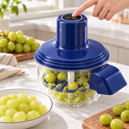 🍇 Electric Grape Peeler | Clear Plastic Kitchen | Families Easy-Prep