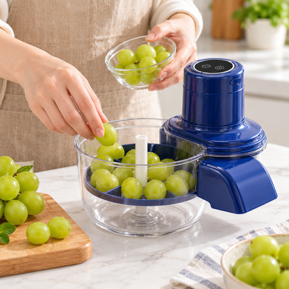 🍇 Electric Grape Peeler | Clear Plastic Kitchen | Families Easy-Prep