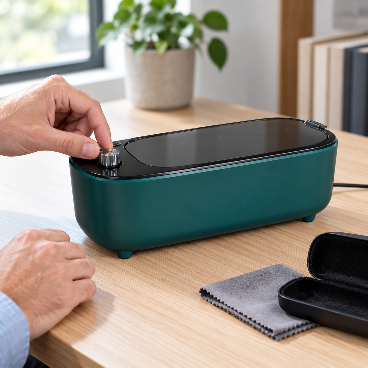 🧼 Ultrasonic Cleaner | Stainless Steel Vanity | Families Compact Hygiene