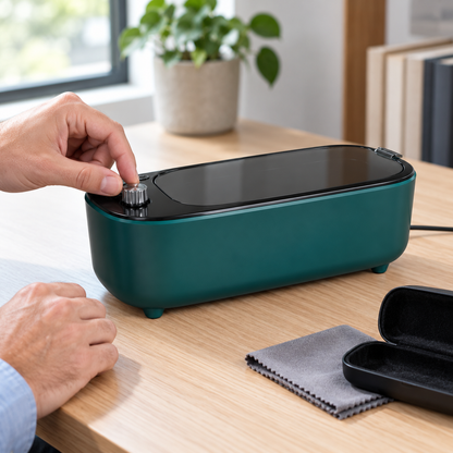 🧼 Ultrasonic Cleaner | Stainless Steel Vanity | Families Compact Hygiene