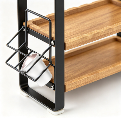 ☕ Coffee Station | Iron Wood Kitchen | Hosts Tiered Storage