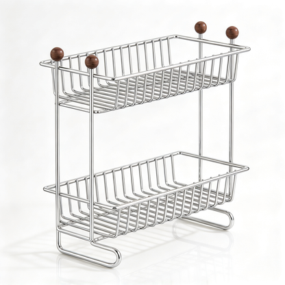 🫧 Bathroom Organizer | Stainless Steel Vanity | Families Elevated Storage