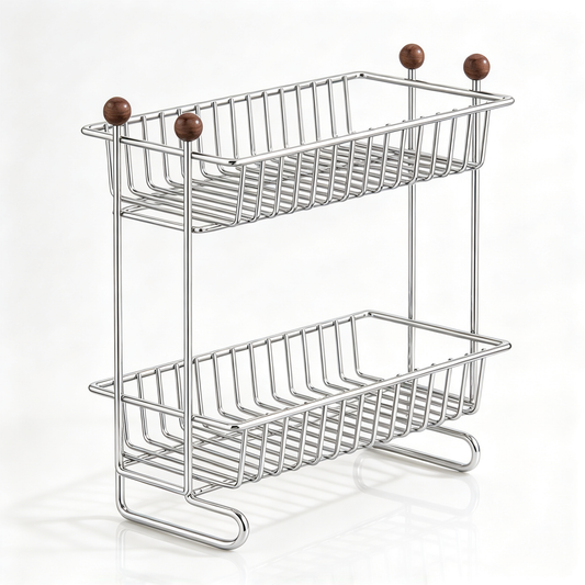 🫧 Bathroom Organizer | Stainless Steel Vanity | Families Elevated Storage