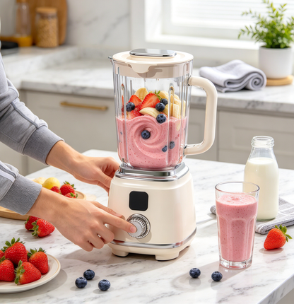 🥤 Countertop Blender | Glass Jar Kitchen | Families Silky Blends