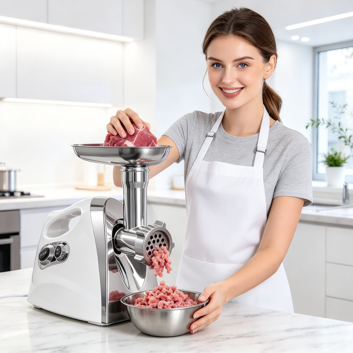🥩 Meat Grinder | Stainless Steel Kitchen | Cooks Powerful Prep