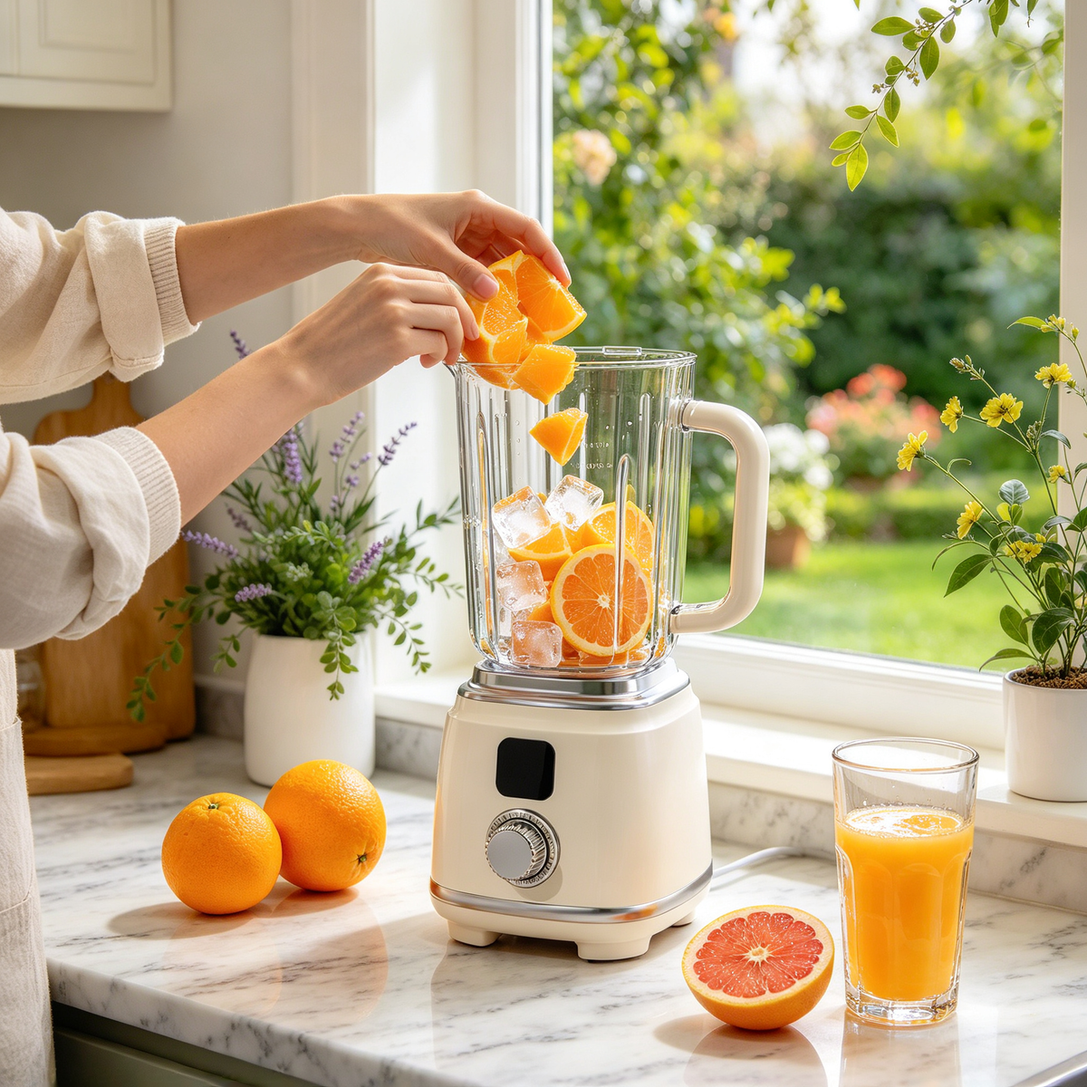 🥤 Countertop Blender | Glass Jar Kitchen | Families Silky Blends
