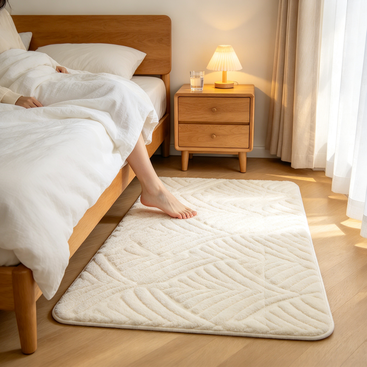 🛁 Bath Mat | Plush Jacquard Bathroom | Families Soft Absorbency